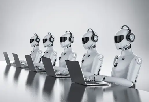 chatBot in call center Image